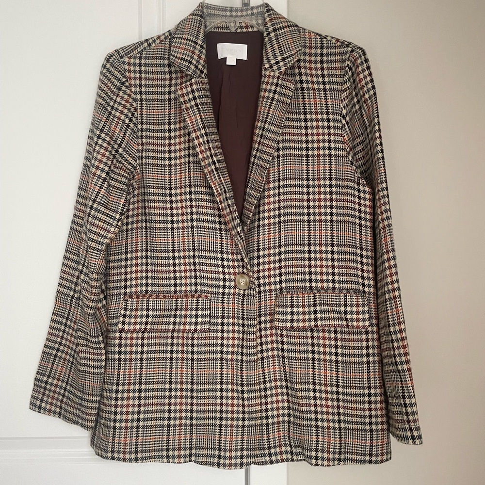 Every Plaid‎ Oversized Womens Blazer Size XS